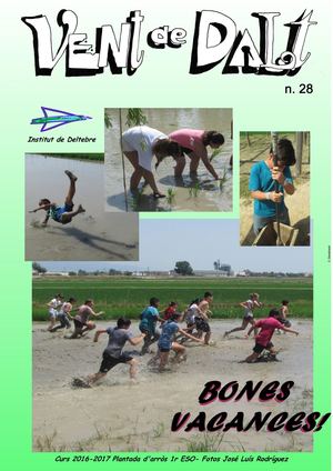 REVISTA VENT DE DALT N. 28. INSTITUT DE DELTEBRE