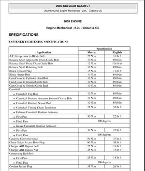2010 PONTIAC G5 Service Repair Manual