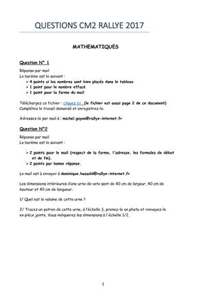 1483023093 Questions CM2 Rallye 2017