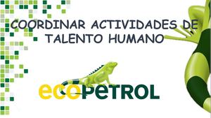 COORDINAR ACTIVIDADES DEL TALENTO HUMANO