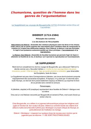 Supplément Au Voyage De Bougainville, Entretien Suite