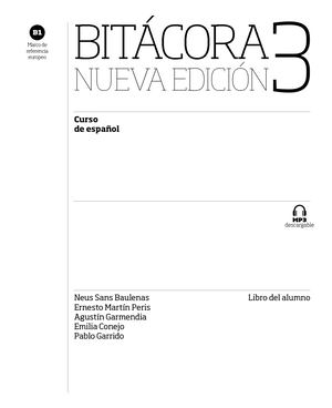 Bitacora Nueva Edicion 3 Libro Alumno