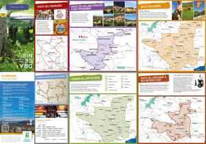 Carte Touristique de la Dracénie / Var / Provence