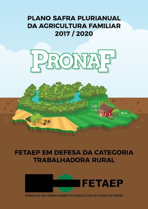 Cartilha Pronaf 2017 2020