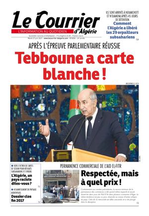 Le Courrier D'Algérie Du Mardi 27 Juin 2017