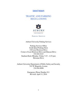 Traffic & Parking Regulations