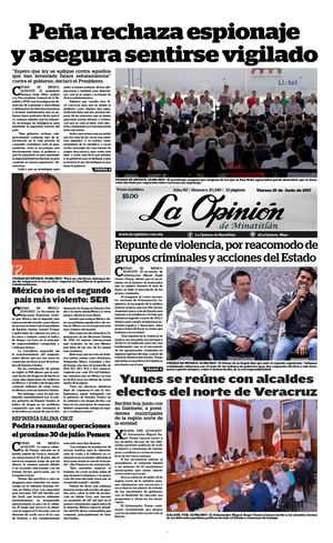 Viernes 23 De Junio De 2017 | La Opinión de Minatitlán