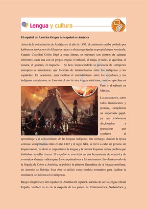 El Español De América
