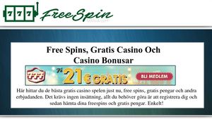 Gratis Casino Free Spin Mania