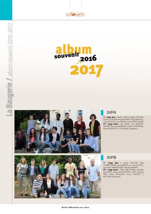 LYCCE LA BAUGERIE ALBUM 2016 2017