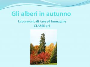 Gli Alberi In Autunno