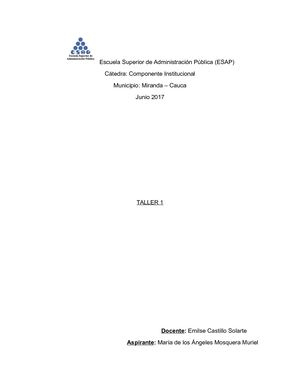 Taller Esap Maria Mosquera