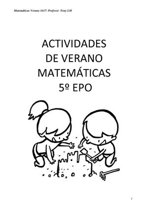 Verano Mates 5epo 1617
