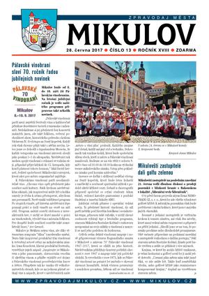 Zpravodaj města Mikulov 13/2017