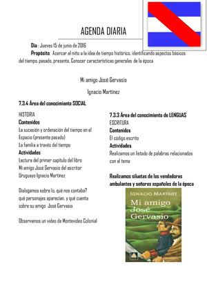 Agenda  Jueves 15 Junio Mi Amigo Jose Gervasio