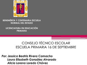 CONSEJO TECNICO ESCOLAR