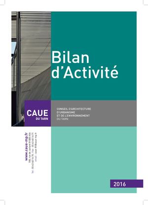 Bilan d'activités du Caue du Tarn 2016