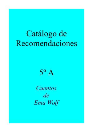 Catálogo De Segundo Grado