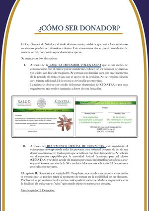 Cómo Ser Donador de organos