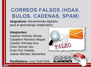 Correos Falsos (Hoax, Bulos, Cadenas)