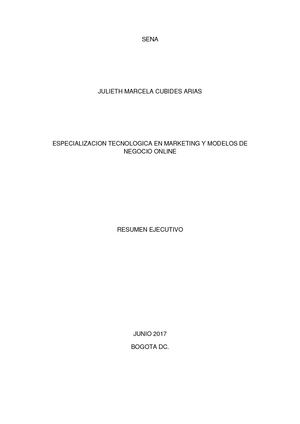 Diagnóstico Situacional Modelo De Negocio Online