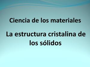 Ciencia Materiales