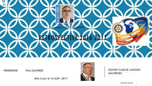 Actions 2016 2017 Rotary Langon Sauternes