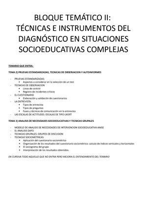 Lectura 2TÉCNICAS E INSTRUMENTOS PARA EL DIAGNOSTICO