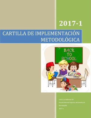 Laura Ballestas Cartilla De Implementación metodológica de inglés