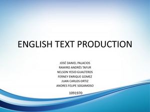 Cartilla Producir Textos En Inglés
