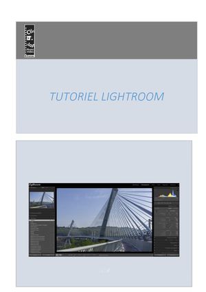 Tutoriel Lightroom