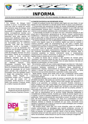 Jornal Escolar - 6ª Edição - 2017