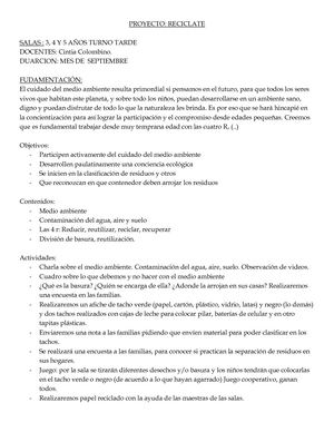 Proyecto Reciclate