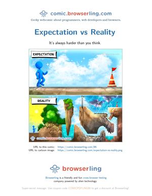 Expectation Vs Reality - Programming Joke