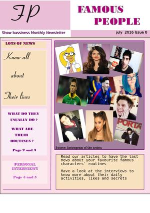 Magazine Famous People