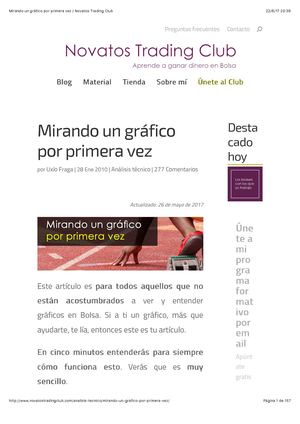 1 Mirando Un Gráfico Por Primera Vez | Novatos Trading Club