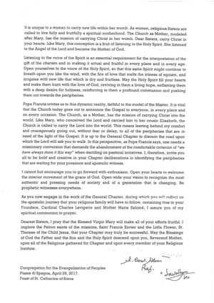 Letter Filoni Page 2