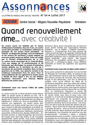 Assonances N°64/Quand renouvellement rime avec créativité