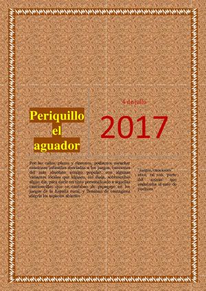 Periquillo El Aguador