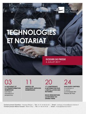 Dossier de presse - Technologies et Notariat
