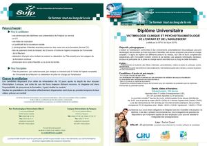 DU VICTIMOLOGIE CLINIQUE - UNIV REUNION