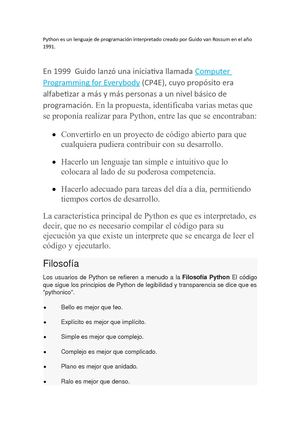 Historia De Python
