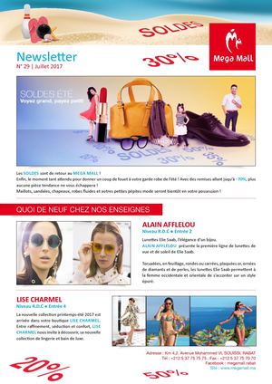 Newsletter Mega Mall Rabat N 29 Juillet 2017