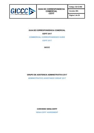 Gd G 002 Guia Correspondencia Comercial Cefit Giccc
