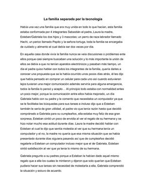 La Familia Separada Por La Tecnologia