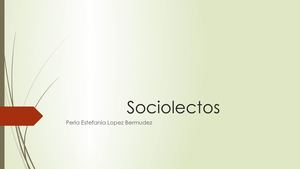Sociolectos
