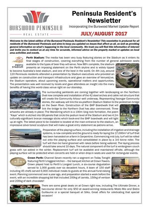 Newsletter July August 2017