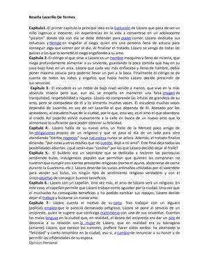 Reseña Lazarillo De Tormes