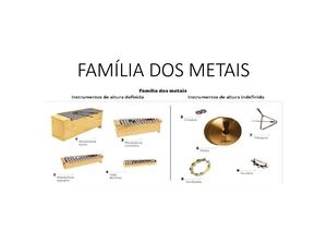 FAMÍLIA DOS METAIS - Orff