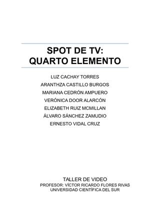 Proyecto Final "Taller de Video"